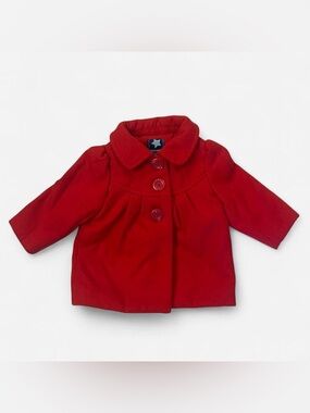 Old Navy Girls Red Infant Peacoat